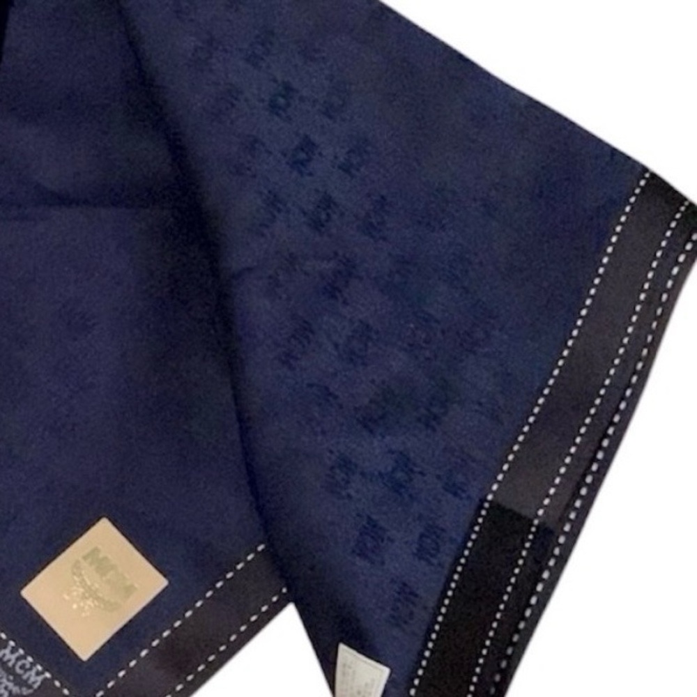 MCM Navy Blue scarf (cotton)
New with white trim scarf
18 1/2" by 19 - Picture 3 of 6